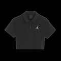 WMNS Jordan Cropped Polo Shirt (Black)