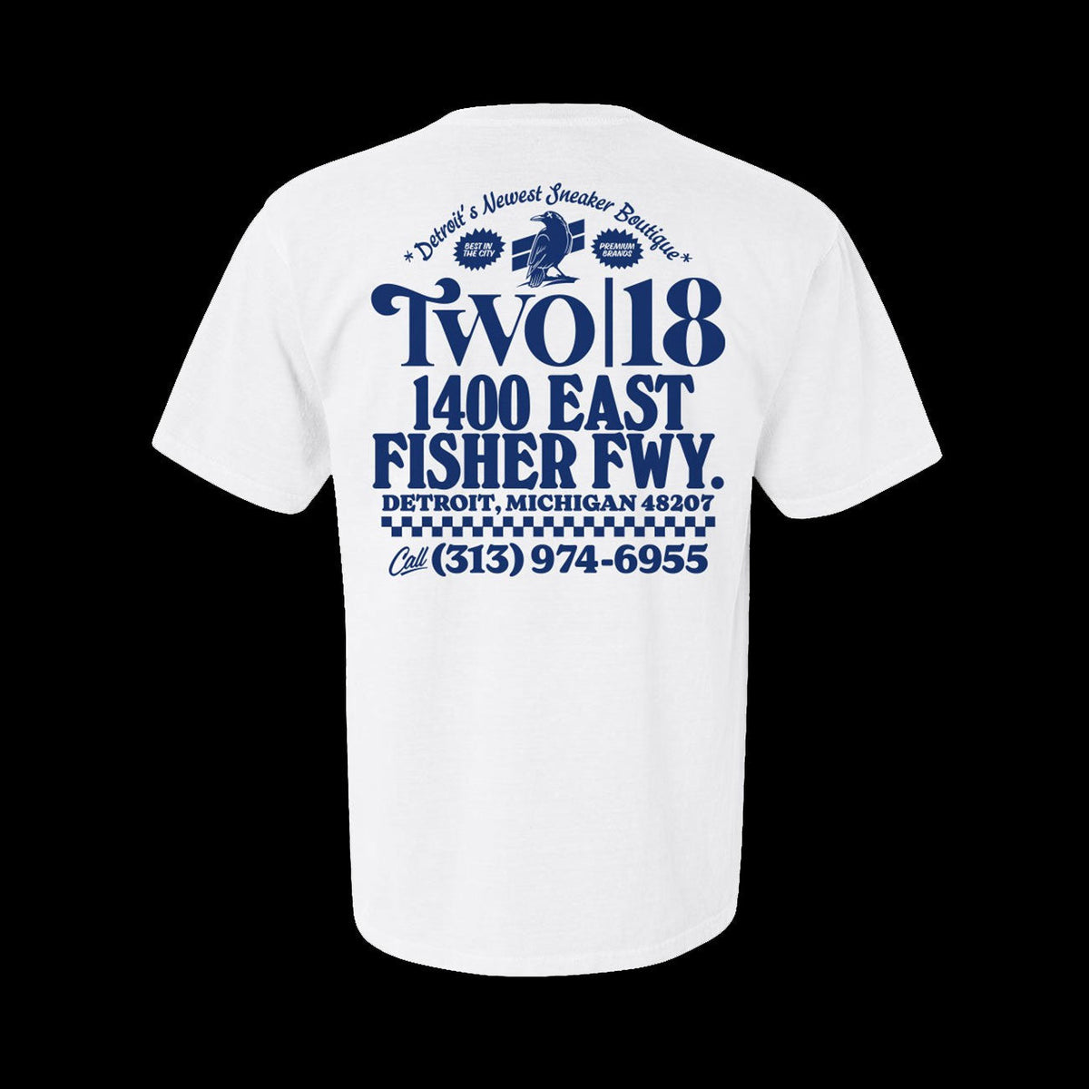 Two18 Small License Pocket Tee (White)