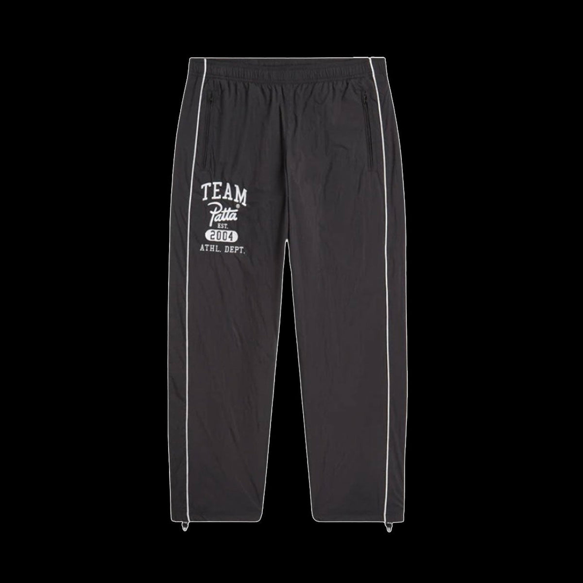 Patta Athletic Nylon Track Pants (Black)