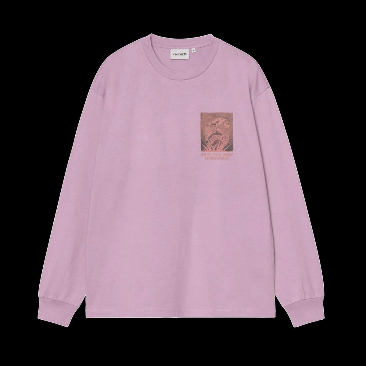 Carhartt WIp Emerge T-Shirt Long Sleeve (Gentle Purple Stone Washed)