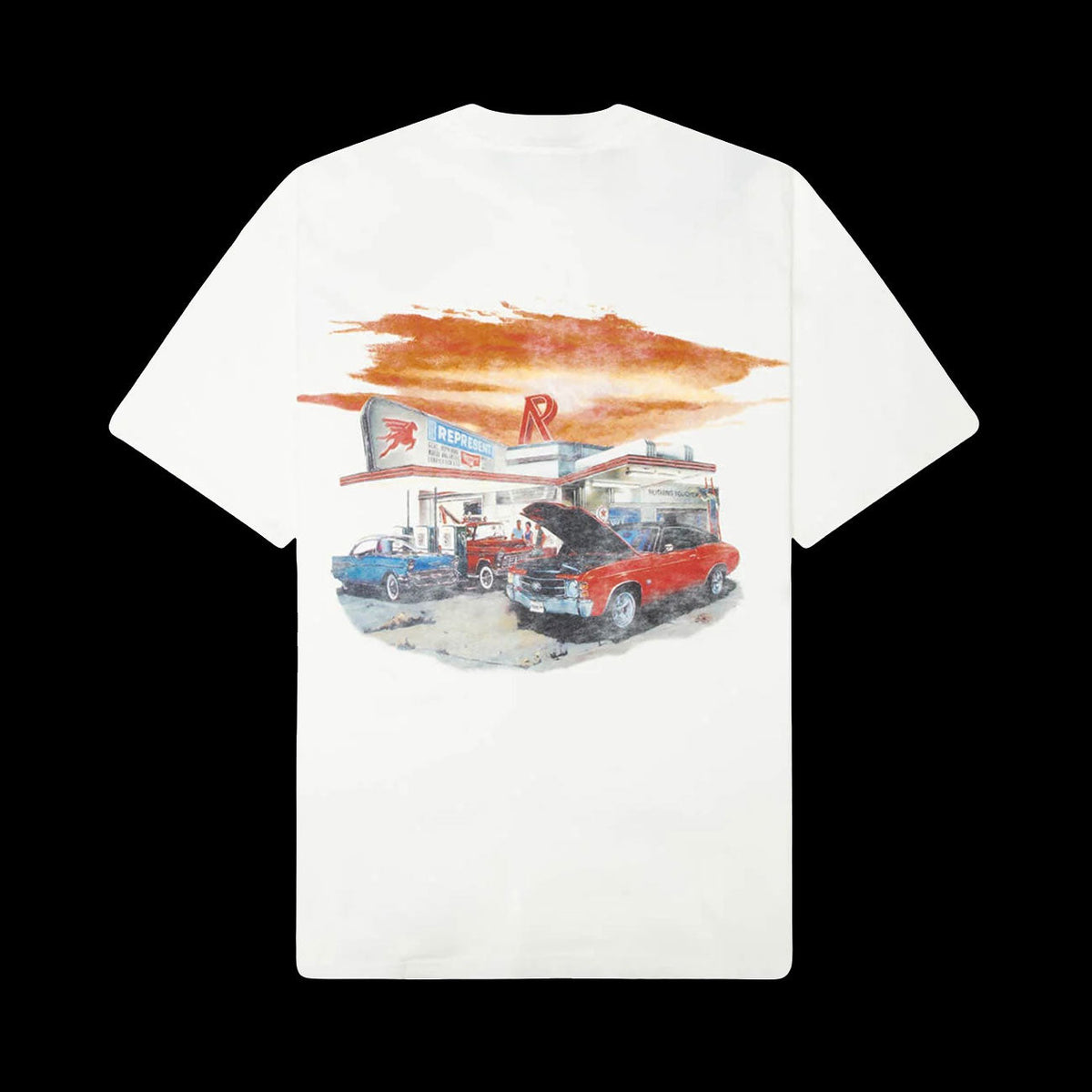 Represent 24 Hour Service T-Shirt (Flat White)