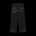 Honor The Gift Rhinstone Wide Leg Pants (Black)