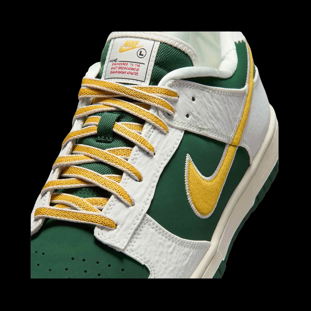 Nike Dunk Low Retro (Sail/University Gold-Fir-University Red)