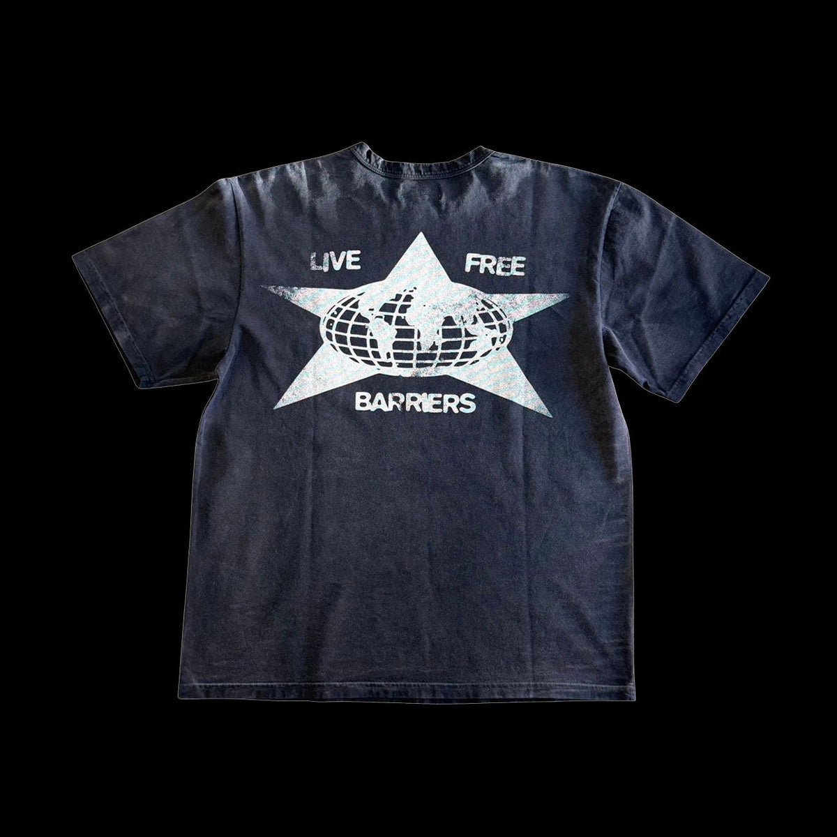 Barriers Worldwide Ringer T-Shirt (Vintage Black)